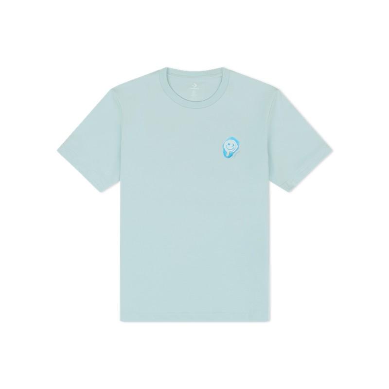 

New Converse T Shirts Women s Blue 10028733-A01 M