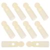 10 Pcs White Circle Umbrella Tail Beads Replacement Parts Folding Cover Accessories For Sunshade Repair Durable Plastic Bone