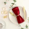 Round Modern Gold Napkin Rings Set of 12, Perfect for Cloth Napk, Weddings, Parties, Ramadan & Easter, Table Decor