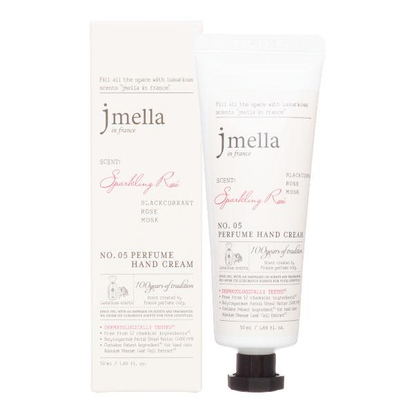 

Крем для рук JMELLA IN FRANCE SPARKLING ROSE PERFUME HAND CREAM увлажняющий, Чёрная смородина, роза, мускус, 50 мл,