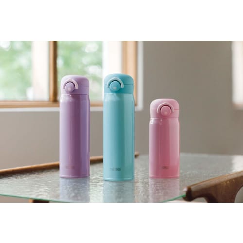 Thermos Water Bottle Vacuum Insulated Mobile Mug 500ml Pink JNR-501 P