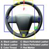 Hand Sewing Car Steering Wheel Cover For Mazda 3 2011-2013 Mazda CX7 Mazda 5