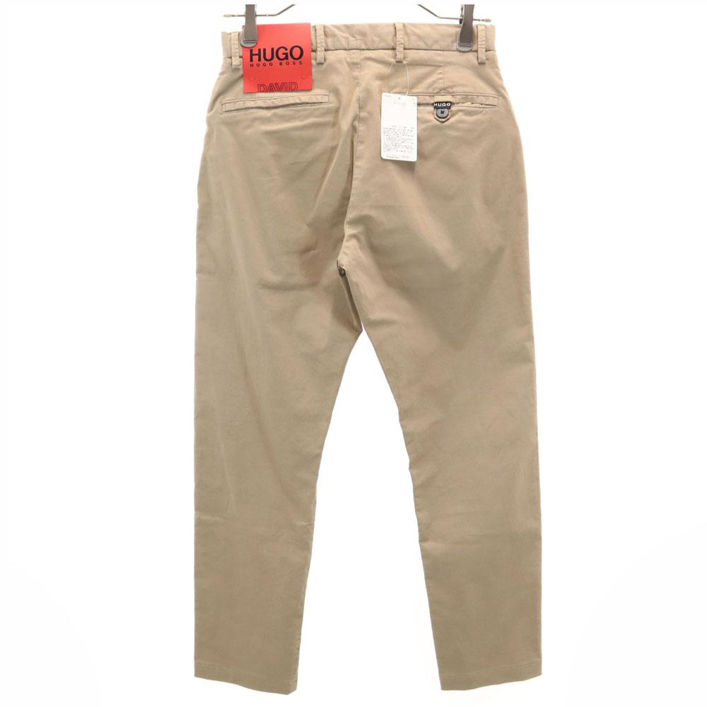 unused HUGO BOSS Long pants w29 beige DAVID Stretch Men's Used