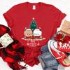 Kawaii Bubu Dudu Christmas Tree Graphics Tshirt Trendy Funny Cartoon Christmas Shirt Novelty Holiday Party Couple Cotton Tees