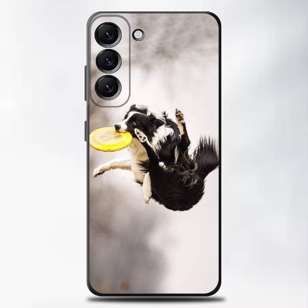 Border Collie Dog Phone Case For Samsung Galaxy A13,A21s,A22,A31,A32,A52,A53,A71,A80,Soft Black Shell