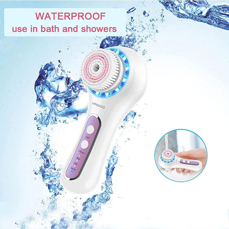 Waterproof Electric Facial Cleansing Brush - Pore Cleaner, Blackhead Remover, and Massager