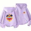 Kids Boy Girl Zip Hoodie Tops Casual Sweatshirt Boys Girls Letter Autumn Trendy Outerwear