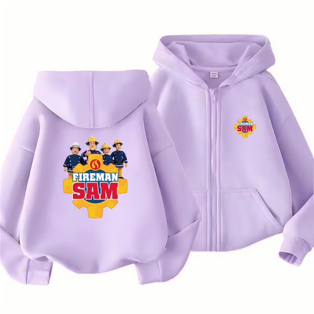 Kids Boy Girl Zip Hoodie Tops Casual Sweatshirt Boys Girls Letter Autumn Trendy Outerwear