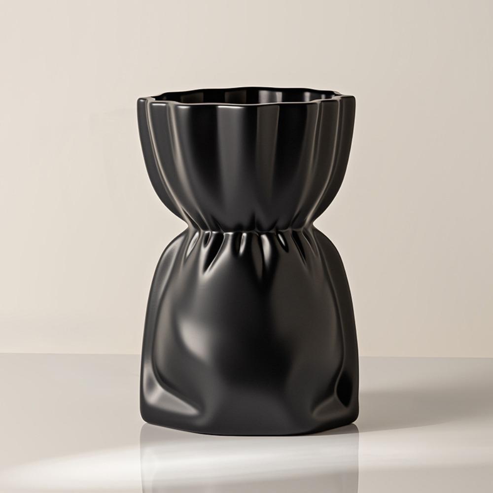 Solid Color Water Cultivation Vase Plastic Flower Arrangement Vase Creative Bouquet Vase