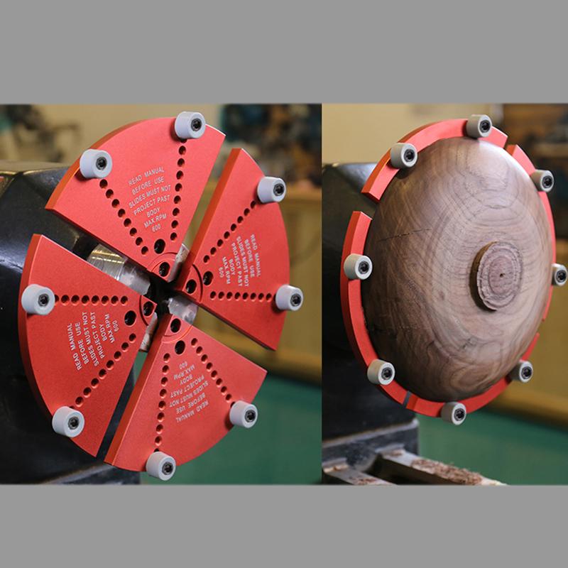 10inch Wood Turning Lathe Chuck Bowl Making Clamping Protecting Chuck Woodworking Machine Tool Accessories rosso