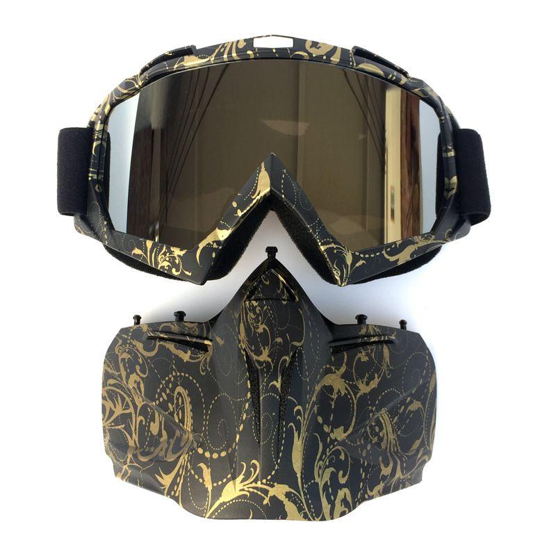 Lightweight High-strength Winter Snow Sports Ski Snowboard Snowmobile Face Mask Shield Goggles Glasses