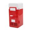 USB Mini Fridge Refrigeration Heating Freezing Travel Car Fridge Beverage Cooler Refrigerator Red