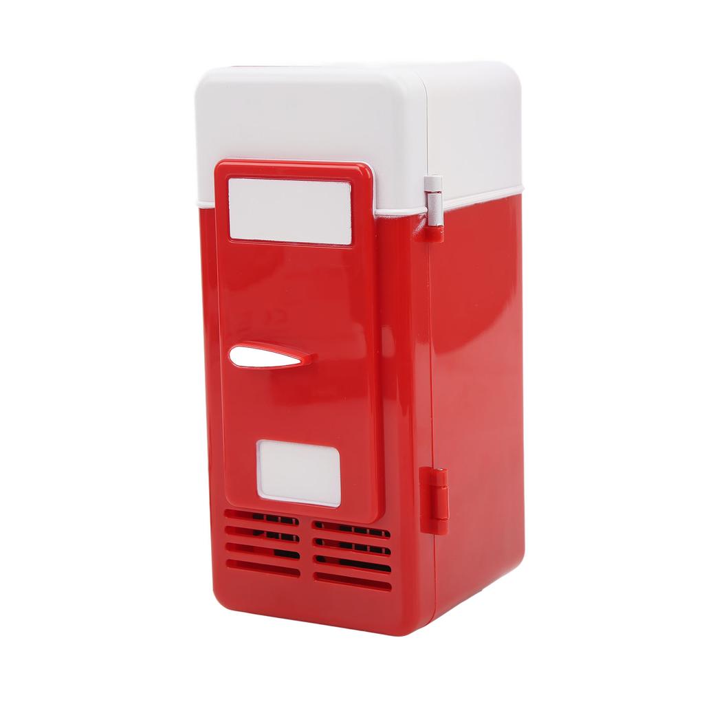 USB Mini Fridge Refrigeration Heating Freezing Travel Car Fridge Beverage Cooler Refrigerator Red