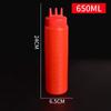 Baijie 3-Hole Sauce Squeeze Bottle with Measurements