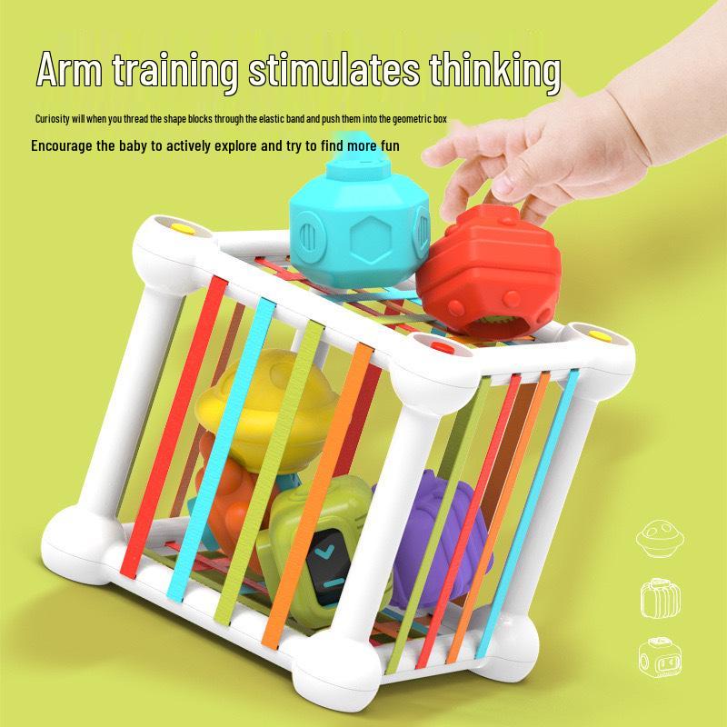 Rainbow Pop-It Cognitive Puzzle Stacking Toy for Toddlers, 2-4 Years, Educational Building Blocks