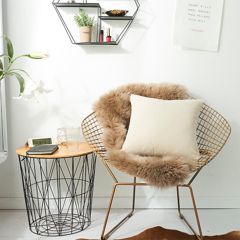 

Простая декоративная подушка с наполнителем. Северная декоративная подушка. Подушка для дивана двойного назначения. 400g бежевый