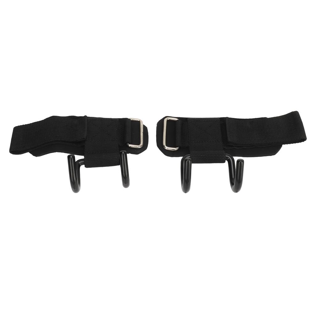 2pcs Weight Lifting Hook Heavy Duty Wrist Wraps Power Weight Lifting Training Gym Grips Straps Weigh