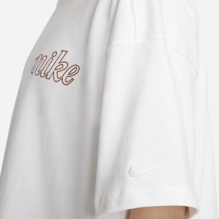 (WMNS) Nike Sportswear Bear Graphic Oversized T-shirt Asia Sizing 'White' Women's FQ6010-100