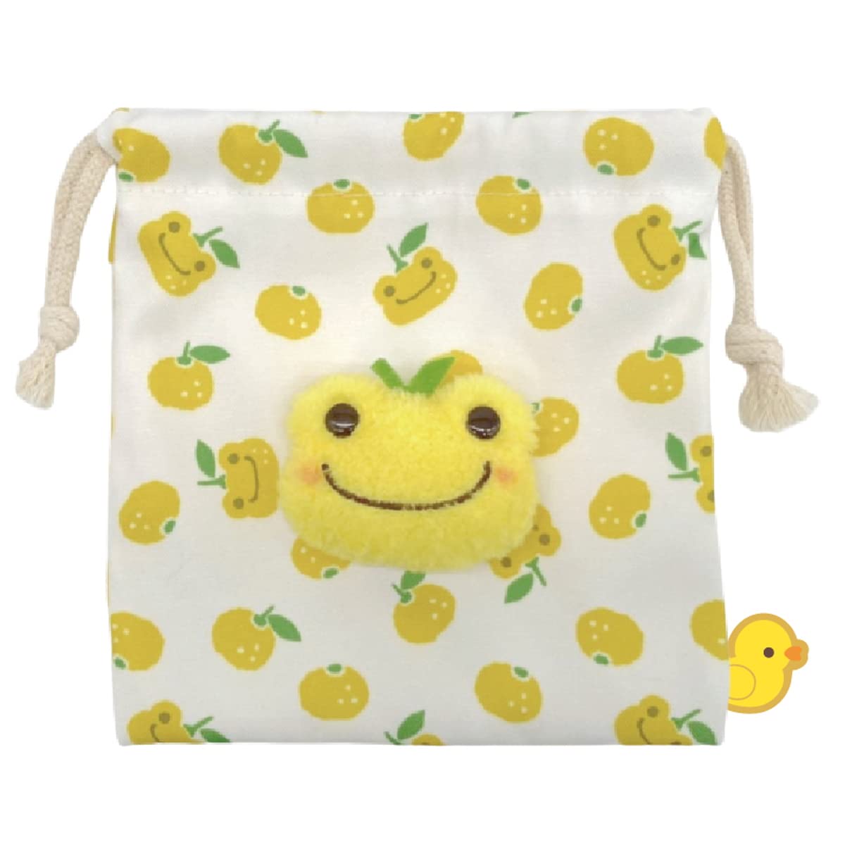 

Nakajima Corporation Pickles Yuzu Boa Face Drawstring Bag 176462-22