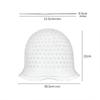 White Elastomer Hair Streaking Hat Expert Recyclable Highlighting Tool For Homestudio