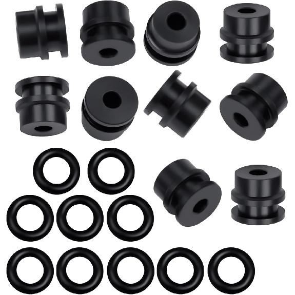 10PCS Side Seals Kit Compatible with Fusion Air Purge AP Spray Gun 249990 246348 - Black