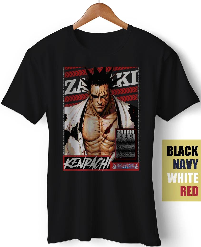 Zaraki Kenpachi Bleach Anime Manga Ichigo Grimmjow Bankai Funny Gift T-Shirt XXL