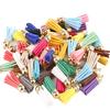 20Pcs/Lot 35mm Leather Tassel for Keychain Straps Jewelry Fiber Fringe Suede Tassel DIY Key Chain Pendants Jewelry Accessories