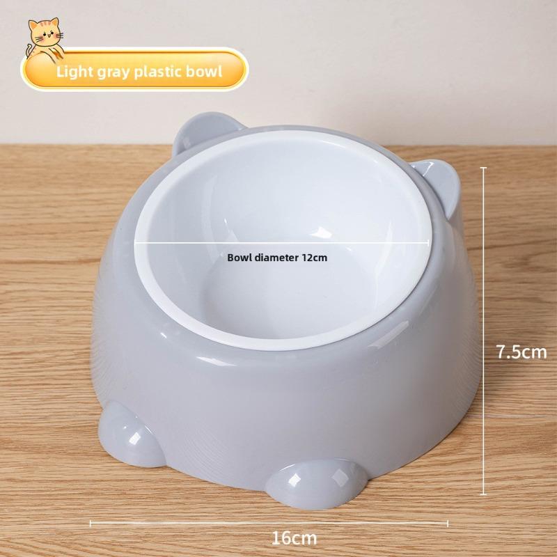 Pet Bowl, Stainless Steel Cat Bowl, Dog Bowl, Feeder, Cat Slanted Mouth, Cat Food Bowl, Dog Basin, Pet Food Utensils