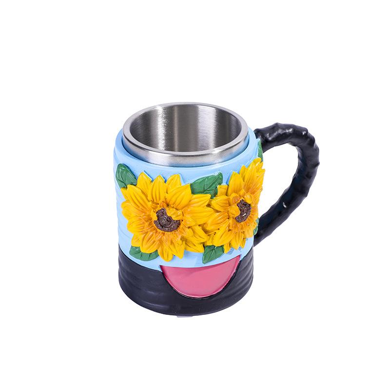 

Laughing Sunflower Mug, Resin Crafts, Decorations чёрный