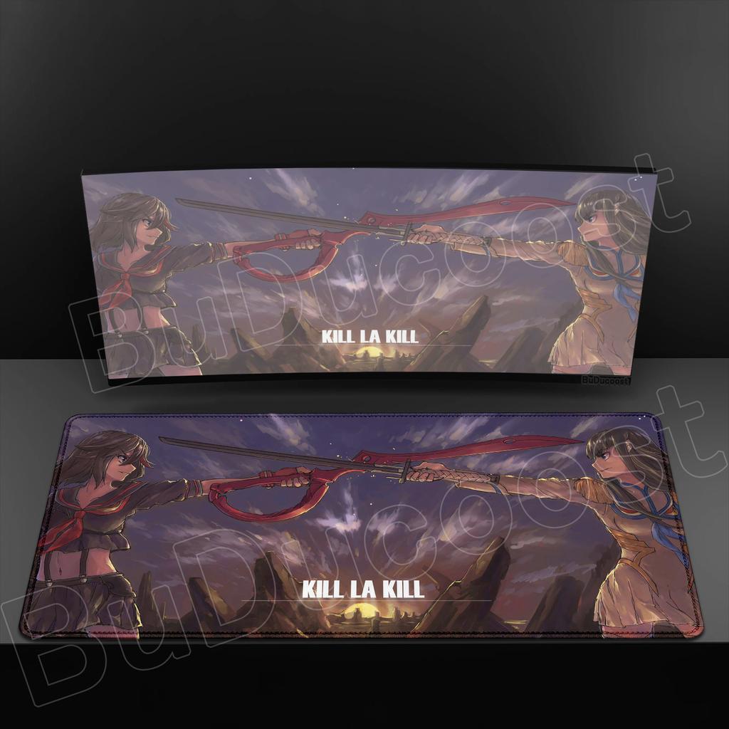 New Anime Kill La Kill Desk Mouse Pad Cute Matoi Ryuuko HD Desk Pad Anti Slip Rubber Gaming Keyboard Mat Large XXL Game Mousepad