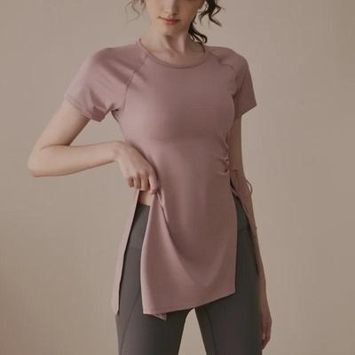 Women's Summer Breathable Yoga Set: Drawstring Pants & Short-Sleeve Top for Pilates & Fitness