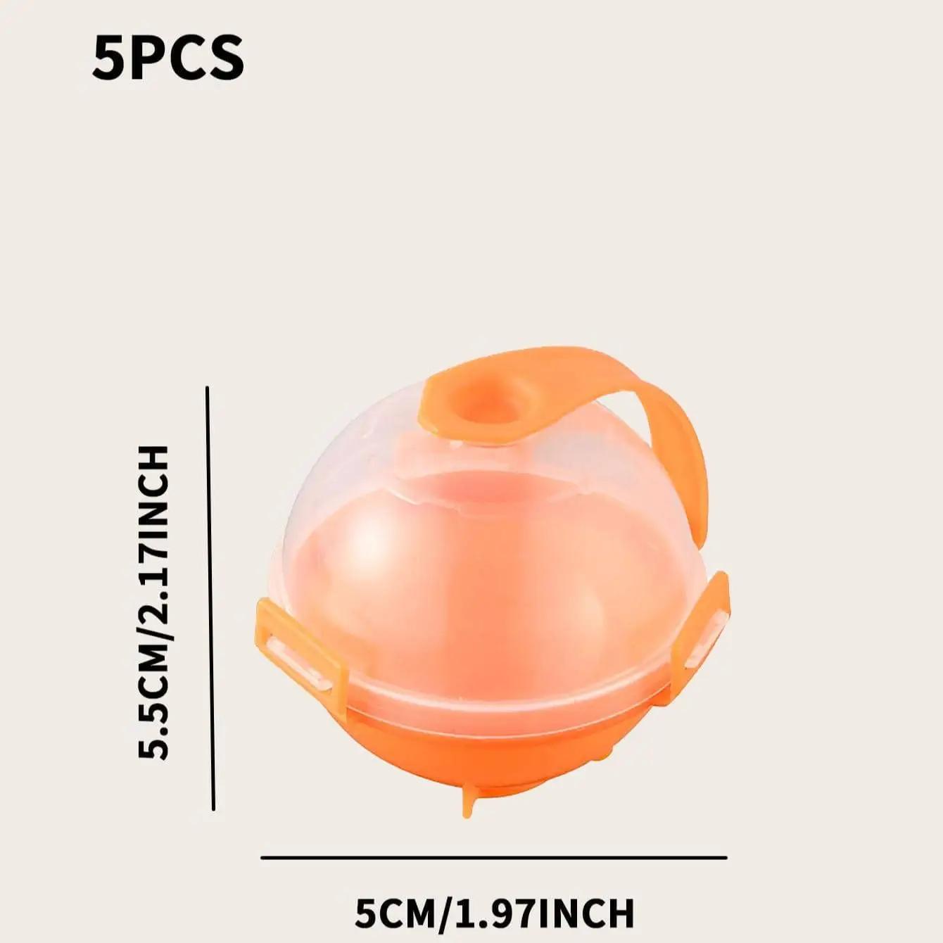 

5 шт. Силиконовая круглая форма для льда для виски, для приготовления больших сферических кубиков льда, легко извлекаемая, форма для ледяной сетки, для бара, для дома оранжевый