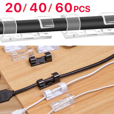 Samolepící klipsy organizéru kabelů Organizér drátu Držák kabelu Držák navíječky Navíječ nití Držák upevňovacího prvku