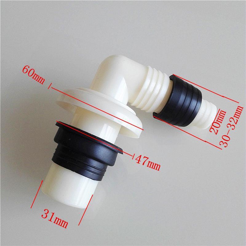 3pcs Suitable for automatic washing machine drain pipe floor drain three-way joint elbow