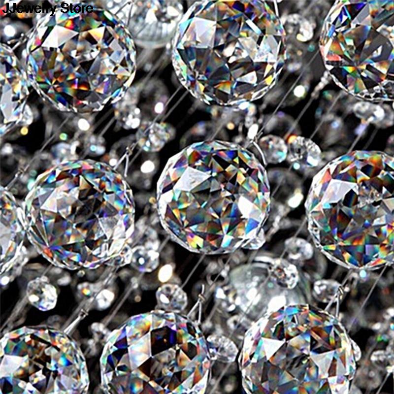 

1pc Hot sale Clear 20mm Crystal Hanging Balls Cut Faceted Glass Prism Chandelier Pendants Beads Curtain Hanging Home Decor DIY 20mm чистый