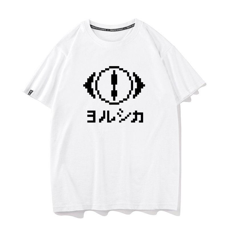 Fun Pure Cotton Cartoon Printed Unisexs And Unisexs Fashionable Loose Short Sleeved Summer New Personalized Casual Tshirt