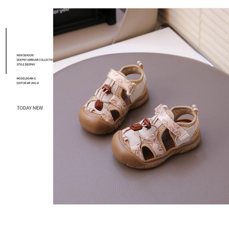 Summer children's creek sandals single mesh boys' sports sandals hollow fashion girls' bag head shoes non-slip soft sole