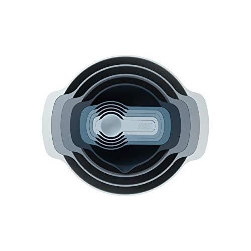 Joseph Joseph 40101 Editions Nest 9 Plus Ensemble Compact de 9 pièces de préparation culinaire-Ciel 40101