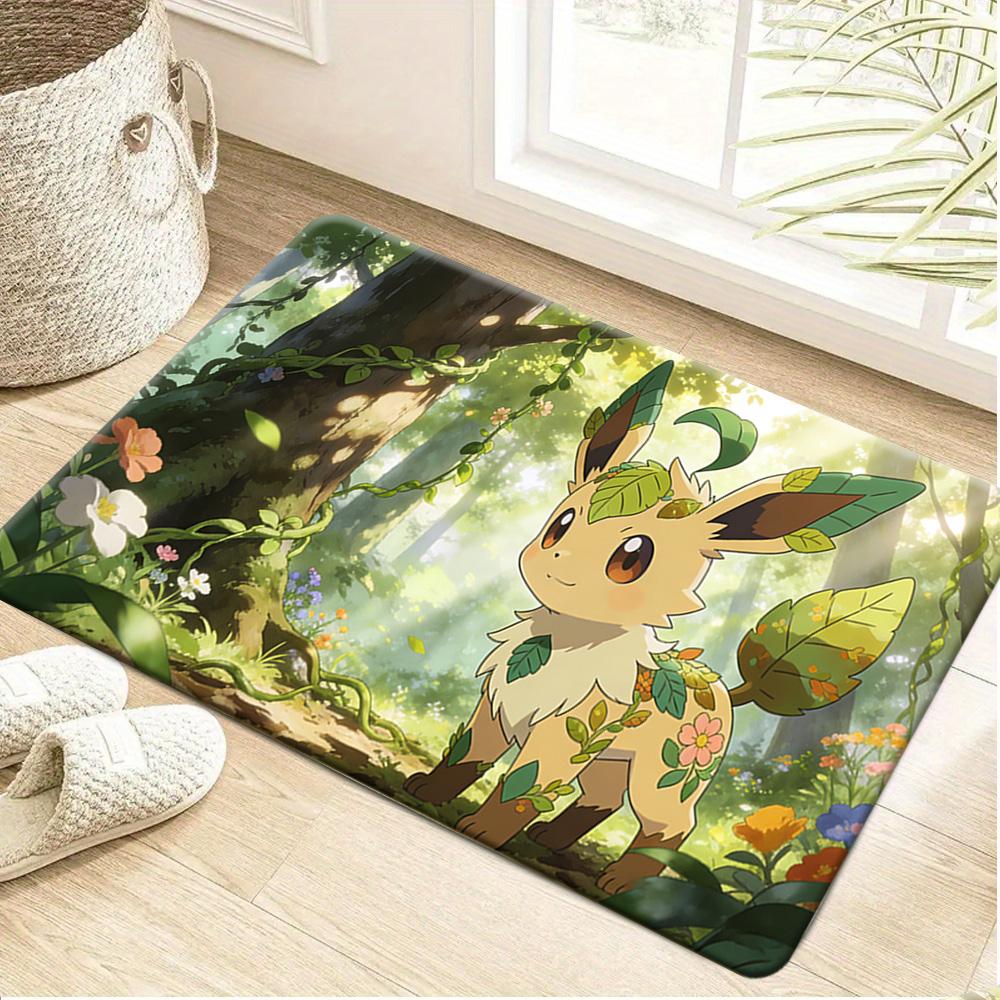 

Pokemon Pikachu and Starters Print Non-slip Doormat, Soft Absorbent Floor Rug for Home Decor 40cm x 60cm