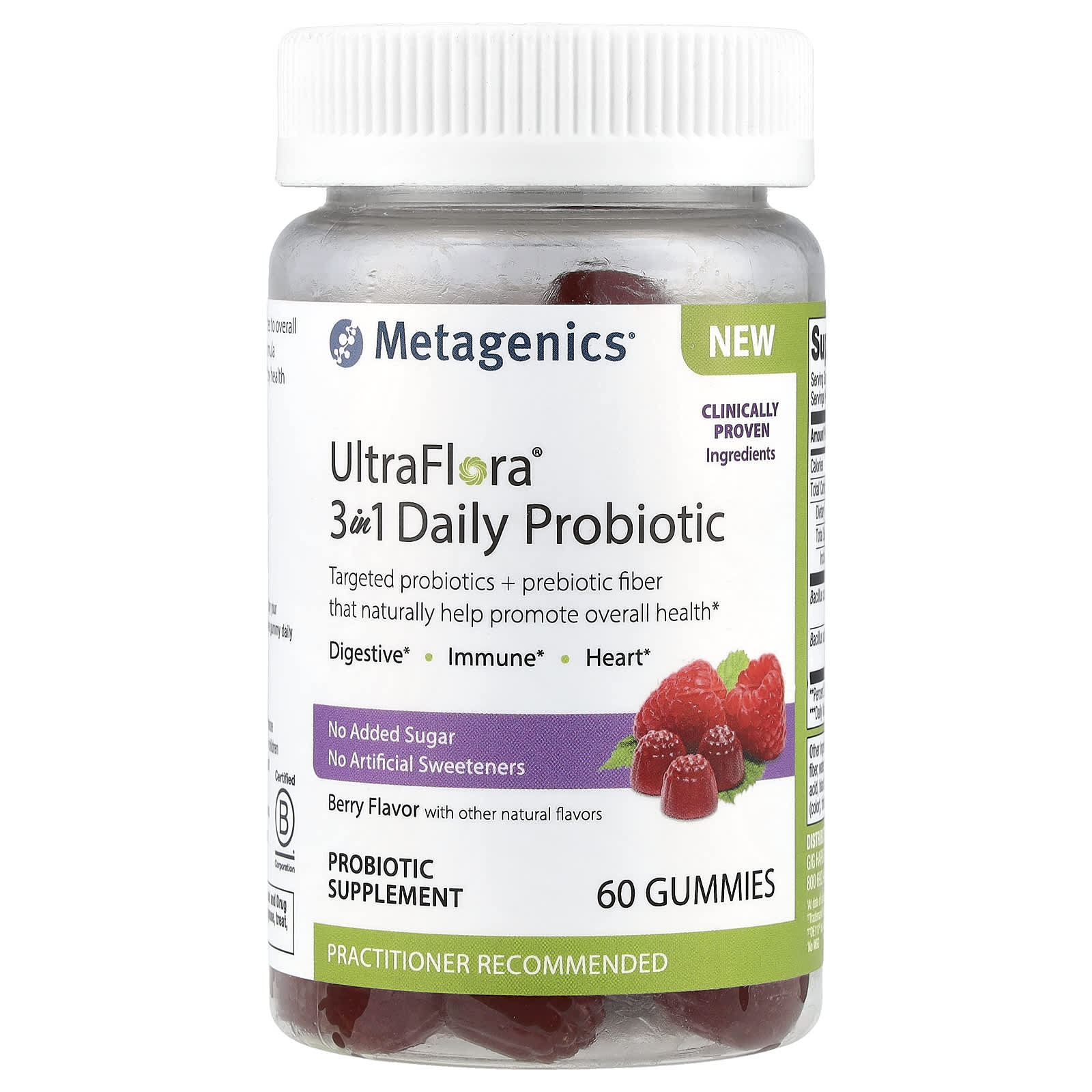 

Ultraflora® 3In1 Daily Probiotic, Berry, Gummies, 60 Pieces