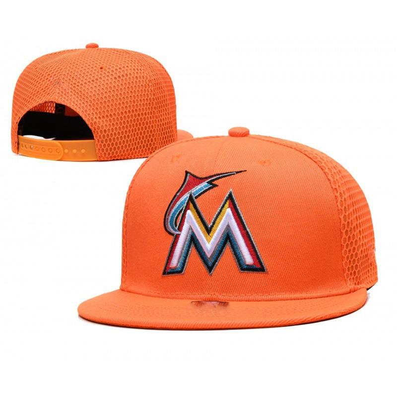 

Модная вышитая бейсболка для мужчин и женщин Miami Marlins Корейский стиль Широкополая кепка Всесезонная Круглый верх Шляпа Adjustable