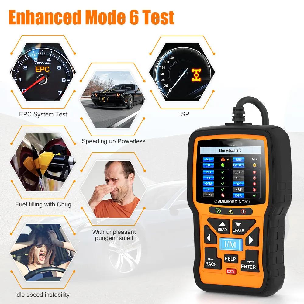 Nt301 Obd2 Scanner Professional Read Clear Code Odb 2 Car Diagnostic Tool
