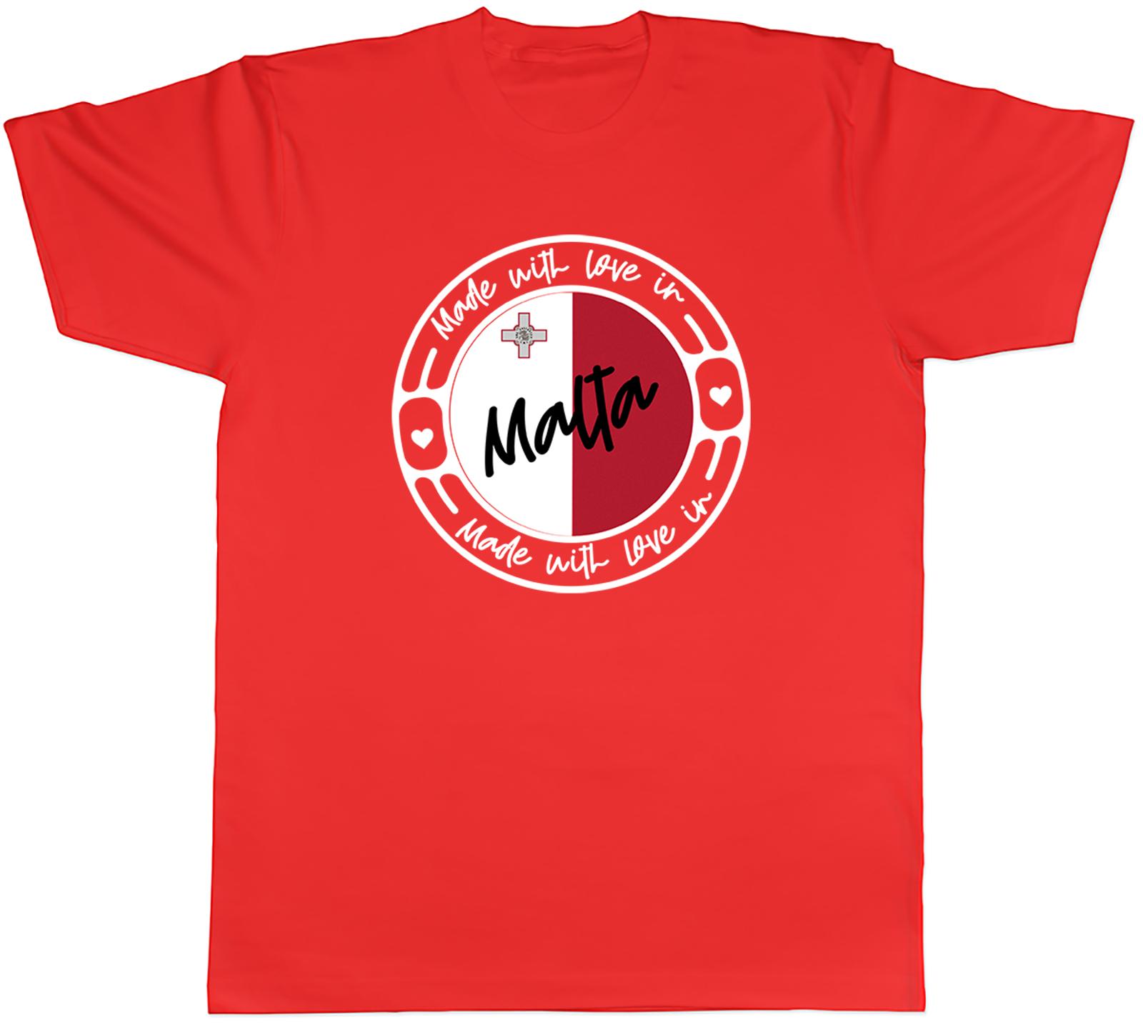 Made With Love In Malta Country Unisexs Unisex TShirt Tee Gift S