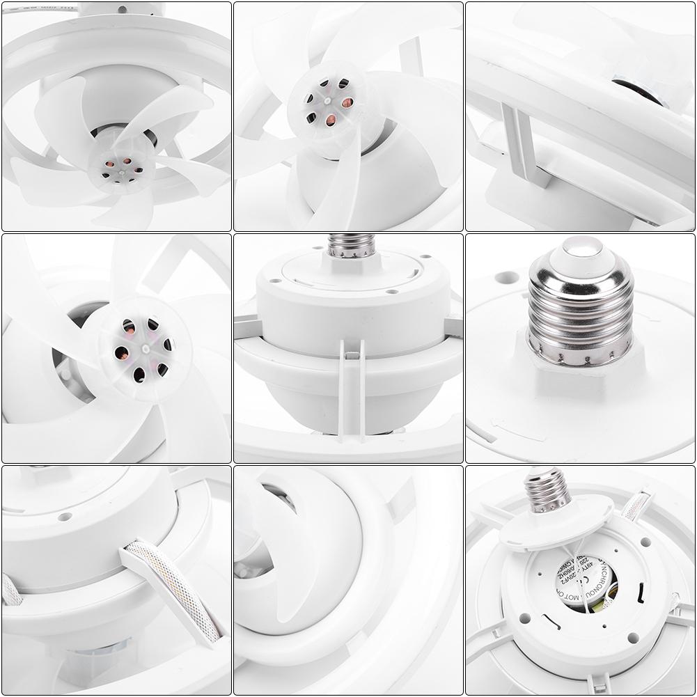 Modern Ceiling Fans with Light RGB/3 Colors Dimmable 3 Speeds Ceiling Fans with Light Remote Control Mini Chandelier Ceiling Fan