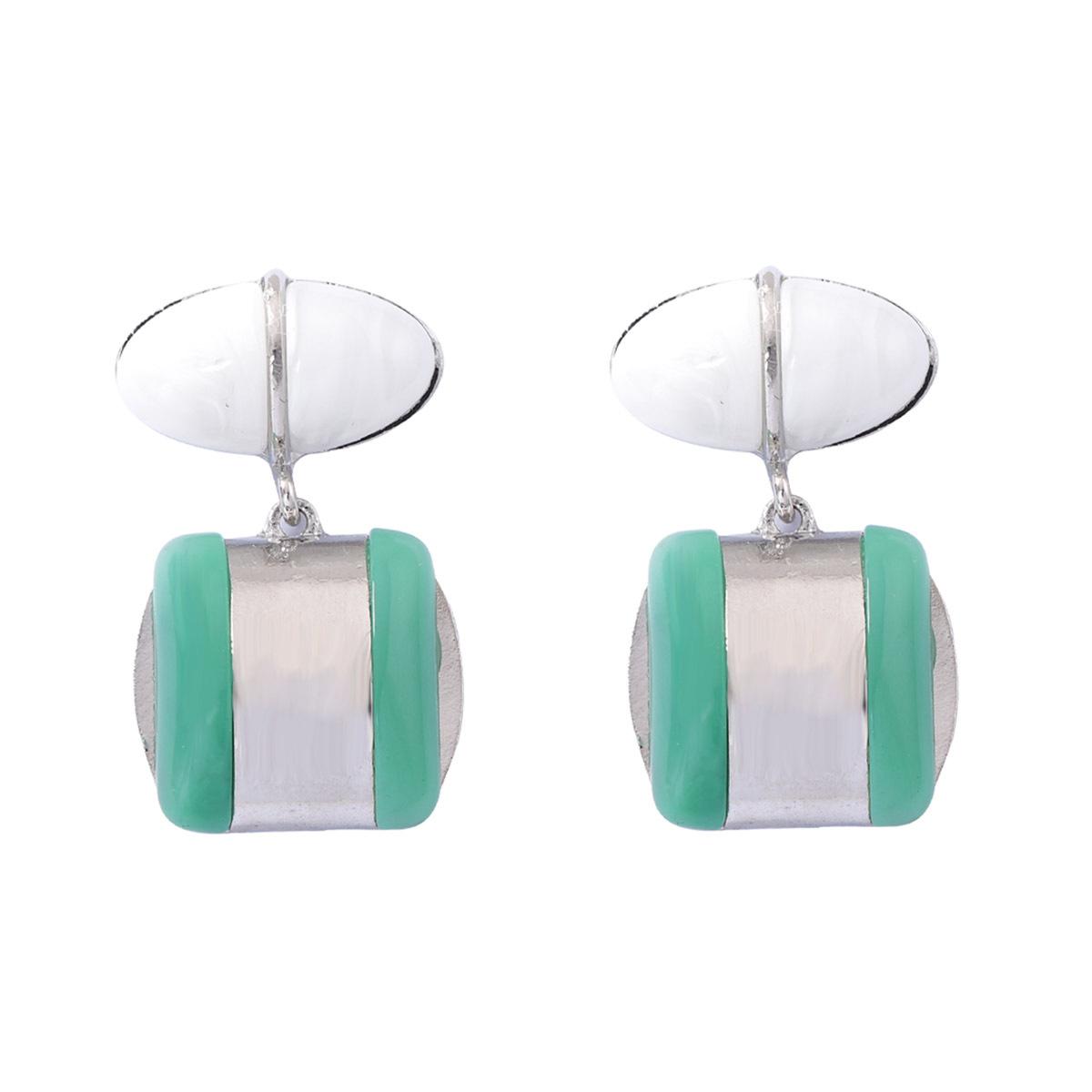 

DIGADAGU Alloy Resin Geometric Dangle Earrings New Simple Elegant Earrings Women Party Zircon Accessories ZAA медный
