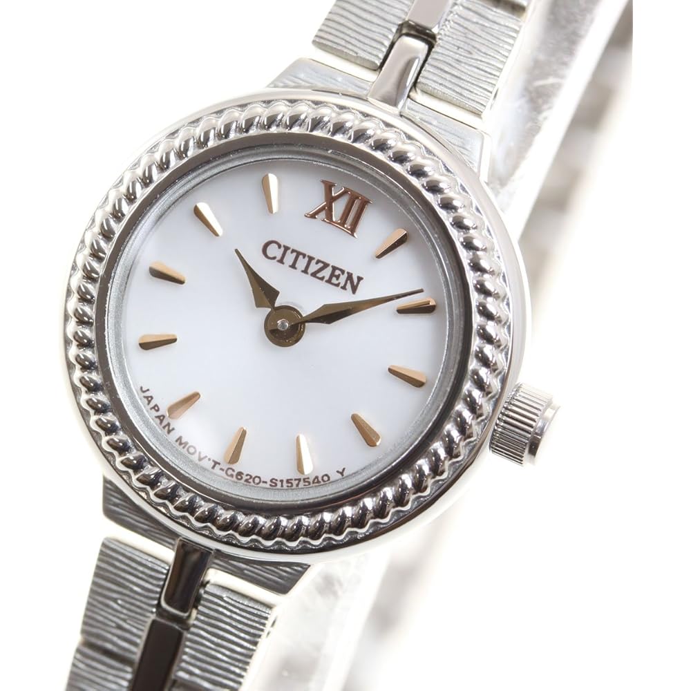 Citizen Kii Eco-Drive Solar Women's Round Metal Bracelet Watch EG2981-57A