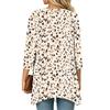 Women's Vintage Floral Print Three-Quarter Sleeve Lightweight Cardigan for Casual Daily Wear