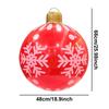 Inflatable Christmas Ornaments Large 24 Inch PVC Ball Outdoor Waterproof Decor Holiday Party Home Garden Lawn Patio Decorations