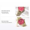 Quarz Uhr Edelstahlarmband Rosa Zifferblatt Geschenkbox Klassische Saturn Damenuhren Fuchsia DWVV251RRGD