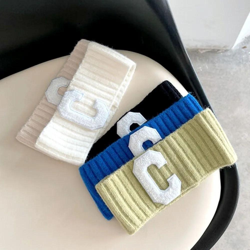 Women s Knit Hairband Dancer Hairband Running Pilates Sports beige